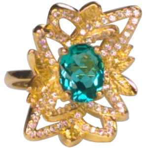 Anel Flor 70 pedras