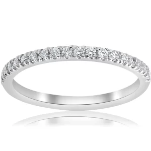 Meia Aliança – Banhado Ouro Ou Prata Com Pedras Cristal