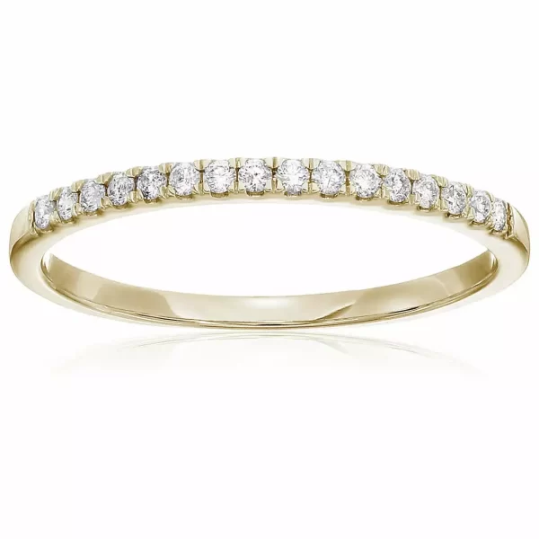 Meia Aliança - Banhado Ouro Ou Prata Com Pedras Cristal - Imagem 4